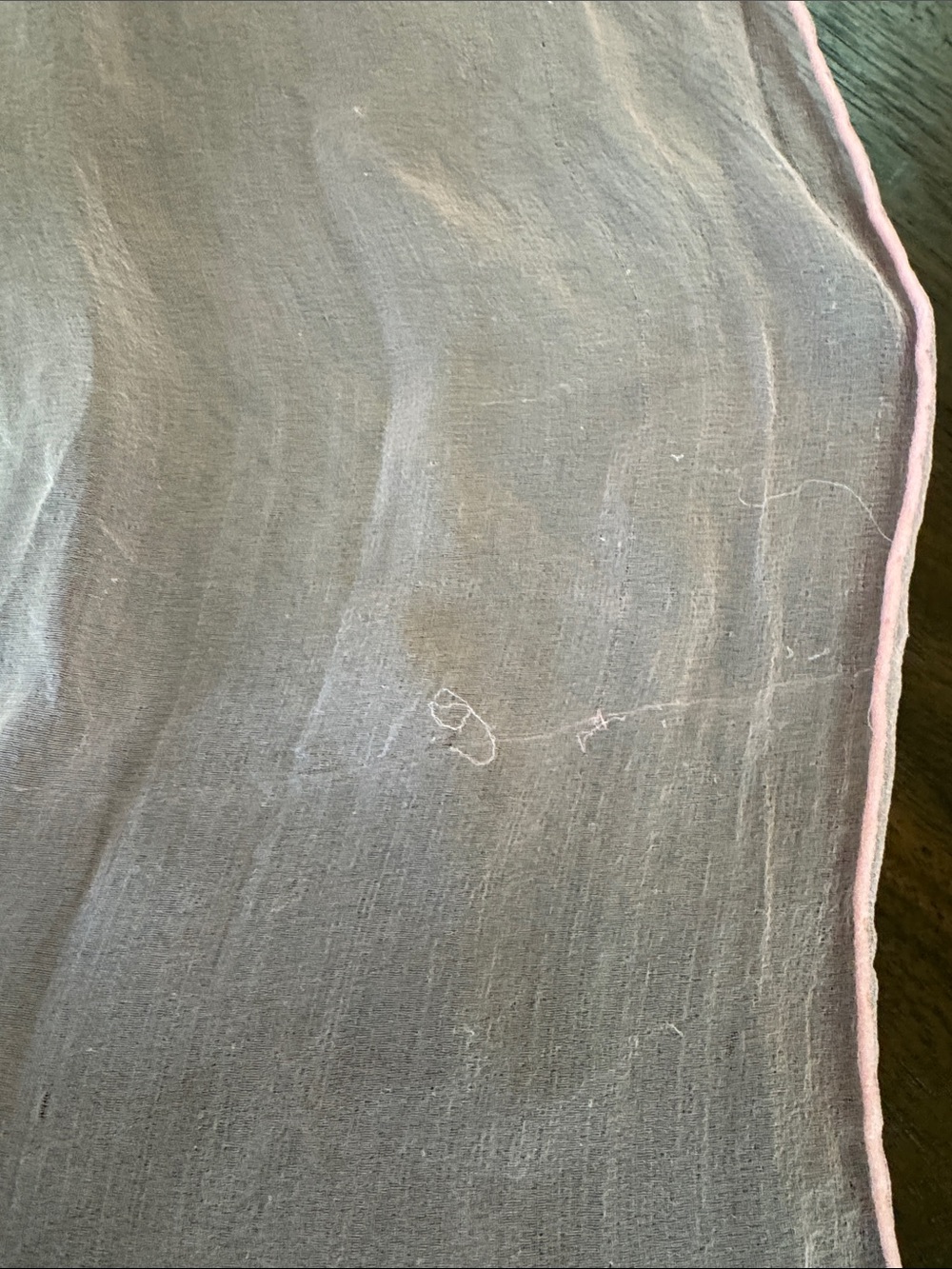 100% SILK SCARF ITALY PINK WHITE OMBRÉ ≈70”x19” SHEER VINTAGE Y2K ITALIAN WRAP - Picture 12 of 16